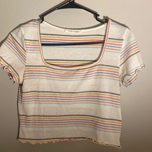 colorful cropped t-shirt